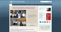 Desktop Screenshot of americanbarfoundation.org